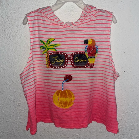 Juicy Couture Other - Juicy Couture girls xl hooded tee shirt